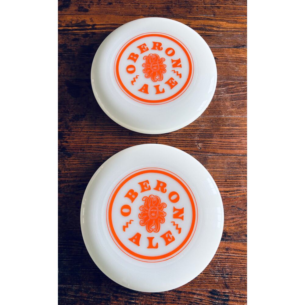 (2) NEW Oberon Ale Ultimate Disc Frisbee Night Glow